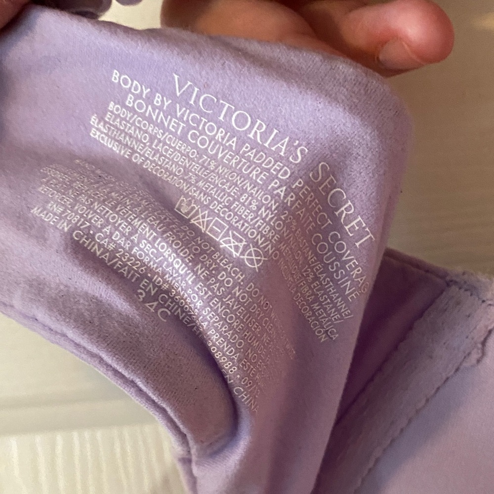Elegant Lavender Lace Bra - Picture 3 of 5